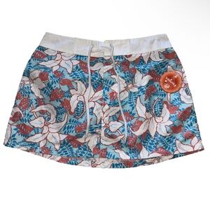 Tropical Verona Swim Skirt Cover Up Junior Size Small Sticky Self Fastener Beach